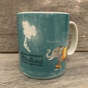 Starbucks Original Thailand 15 YEARS ANNIVERSARY Mug Cup RARE